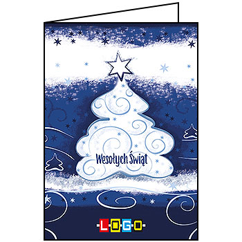 Kartki świąteczne BN1-056 dla firm z Twoim LOGO - Karnet składany BN1