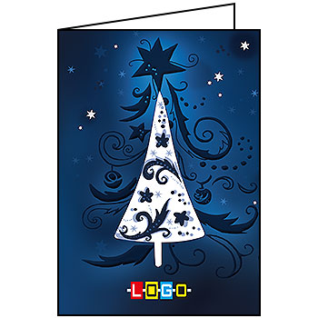 Kartki świąteczne BN1-059 dla firm z Twoim LOGO - Karnet składany BN1
