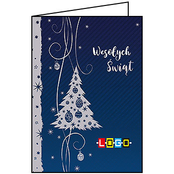 Kartki świąteczne BN1-103 dla firm z Twoim LOGO - Karnet składany BN1