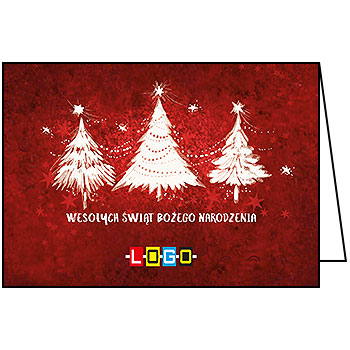 Kartki świąteczne BN1-117 dla firm z Twoim LOGO - Karnet składany BN1
