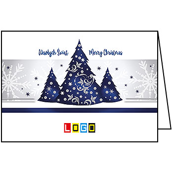 Kartki świąteczne BN1-147 dla firm z Twoim LOGO - Karnet składany BN1