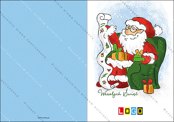 Kartki świąteczne nieskładane - BN1-178 awers