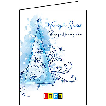Kartki świąteczne BN1-226 dla firm z Twoim LOGO - Karnet składany BN1