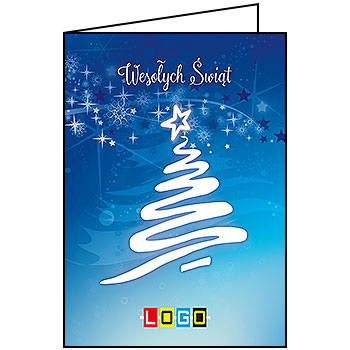 Kartki świąteczne BN1-231 dla firm z Twoim LOGO - Karnet składany BN1