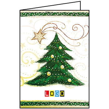Kartki świąteczne BN1-234 dla firm z Twoim LOGO - Karnet składany BN1
