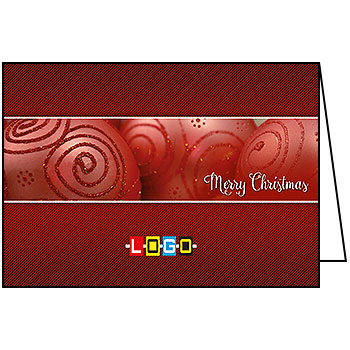 Kartki świąteczne BN1-260 dla firm z Twoim LOGO - Karnet składany BN1