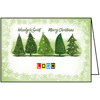 Kartki świąteczne BN1-267 dla firm z Twoim LOGO - Karnet składany BN1