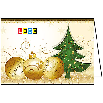 Kartki świąteczne BN1-272 dla firm z Twoim LOGO - Karnet składany BN1