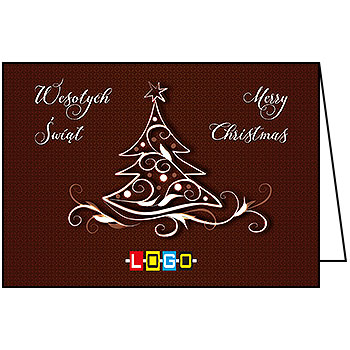 Kartki świąteczne BN1-275 dla firm z Twoim LOGO - Karnet składany BN1