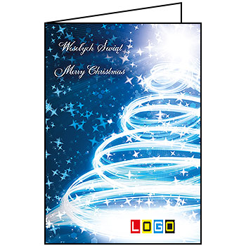 Kartki świąteczne BN1-292 dla firm z Twoim LOGO - Karnet składany BN1