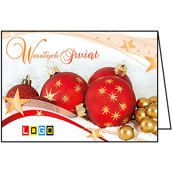 Kartki świąteczne BN1-301 dla firm z Twoim LOGO - Karnet składany BN1