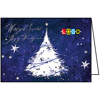 Kartki świąteczne BN1-302 dla firm z Twoim LOGO - Karnet składany BN1