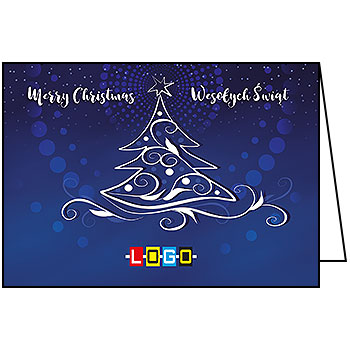 Kartki świąteczne BN1-306 dla firm z Twoim LOGO - Karnet składany BN1
