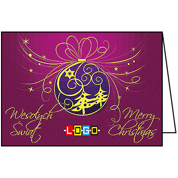 Kartki świąteczne BN1-324 dla firm z Twoim LOGO - Karnet składany BN1