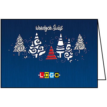 Kartki świąteczne BN1-356 dla firm z Twoim LOGO - Karnet składany BN1