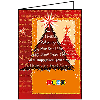 Kartki świąteczne BN1-394 dla firm z Twoim LOGO - Karnet składany BN1
