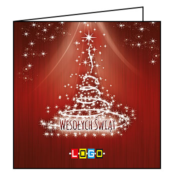 Kartki świąteczne BN2-020 dla firm z Twoim LOGO - Karnet składany BN2