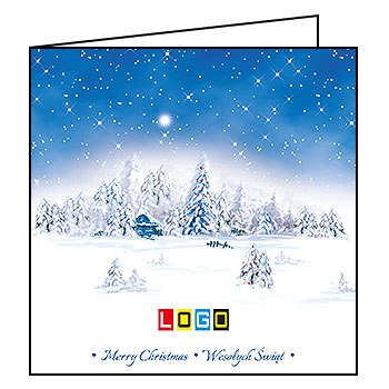 Kartki świąteczne BN2-041 dla firm z Twoim LOGO - Karnet składany BN2