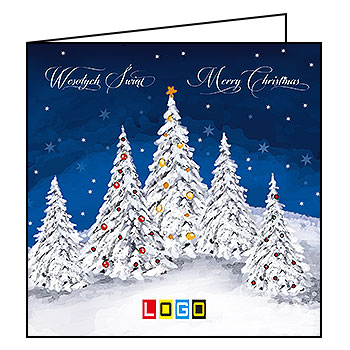 Kartki świąteczne BN2-048 dla firm z Twoim LOGO - Karnet składany BN2