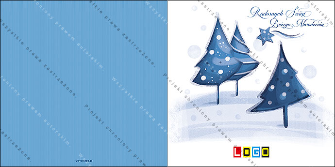 Kartki świąteczne nieskładane - BN2-053 awers