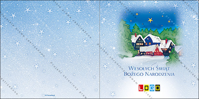 Kartki świąteczne nieskładane - BN2-060 awers
