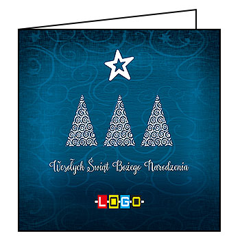 Kartki świąteczne BN2-061 dla firm z Twoim LOGO - Karnet składany BN2