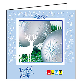Kartki świąteczne BN2-096 dla firm z Twoim LOGO - Karnet składany BN2