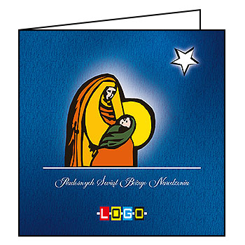 Kartki świąteczne BN2-099 dla firm z Twoim LOGO - Karnet składany BN2