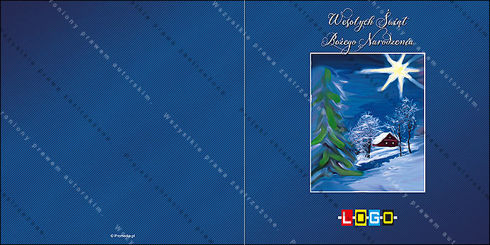 Kartki świąteczne nieskładane - BN2-110 awers