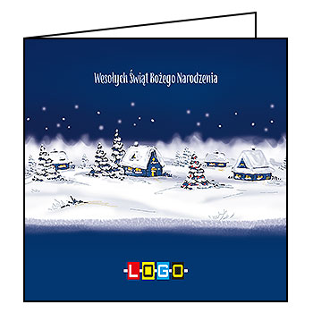 Kartki świąteczne BN2-127 dla firm z Twoim LOGO - Karnet składany BN2