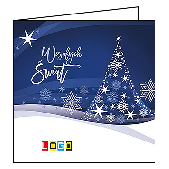 Kartki świąteczne BN2-139 dla firm z Twoim LOGO - Karnet składany BN2