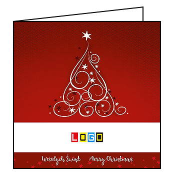 Kartki świąteczne BN2-176 dla firm z Twoim LOGO - Karnet składany BN2