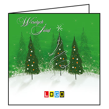 Kartki świąteczne BN2-181 dla firm z Twoim LOGO - Karnet składany BN2
