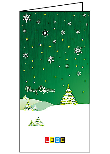 Kartki świąteczne BN3-092 dla firm z Twoim LOGO - Karnet składany BN3