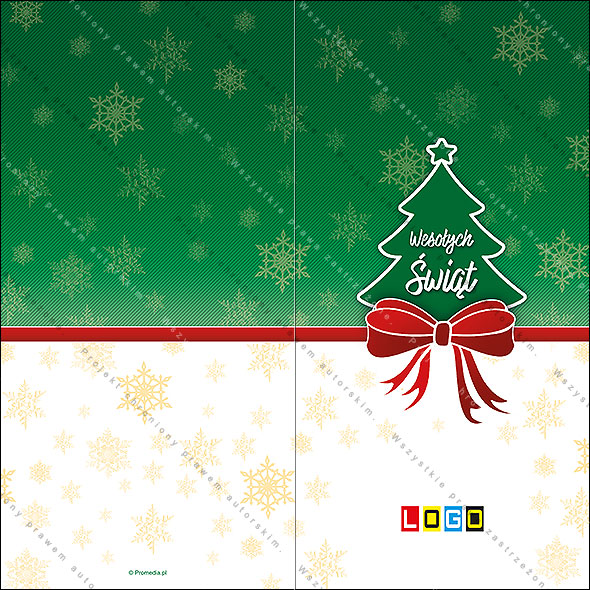 Kartki świąteczne nieskładane - BN3-104 awers