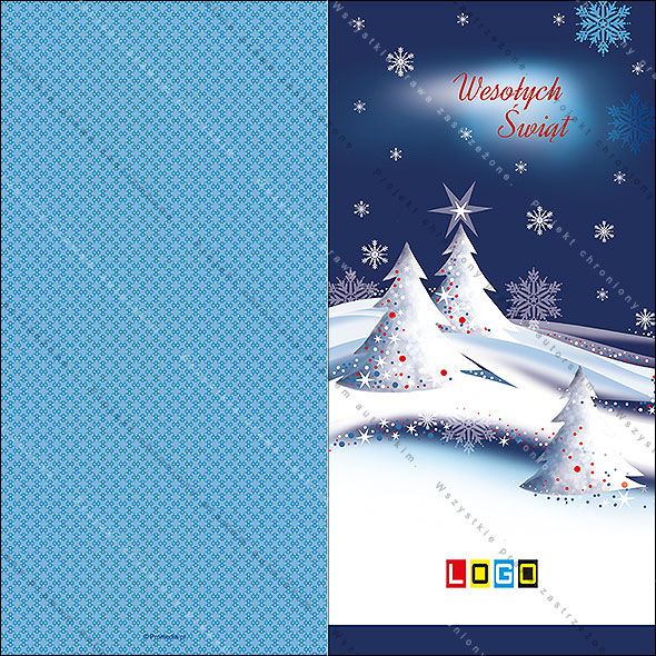 Kartki świąteczne nieskładane - BN3-119 awers