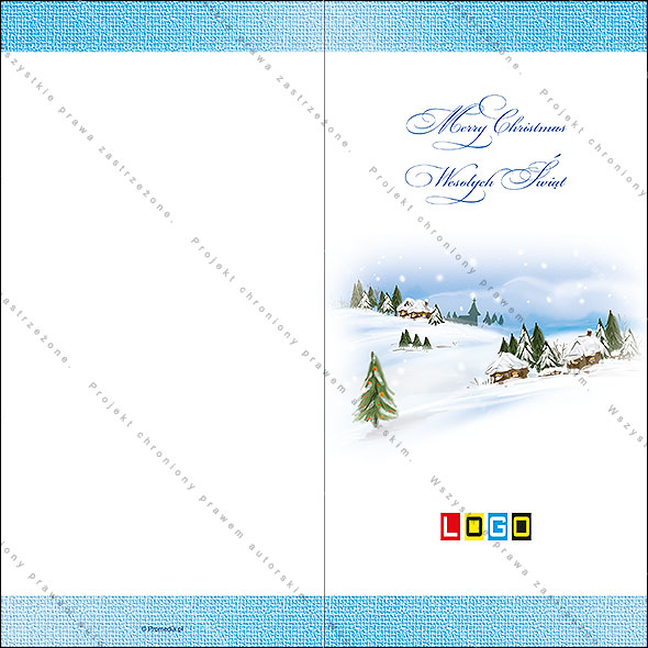 Kartki świąteczne nieskładane - BN3-148 awers