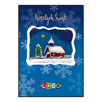 Wzór BZ1-095 - Kartki z LOGO, Karnety świąteczne z LOGO - podgląd miniaturka