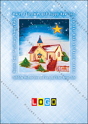 Kartki świąteczne nieskładane - BZ1-100 awers