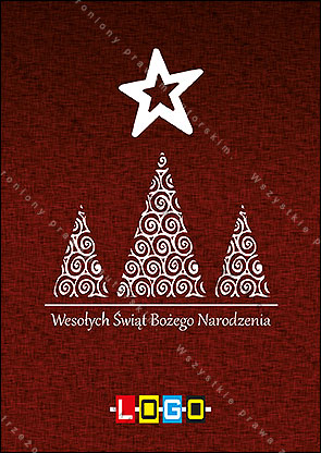 Kartki świąteczne nieskładane - BZ1-233 awers