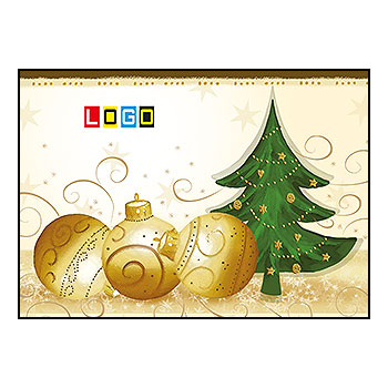 Kartki świąteczne BZ1-272 dla firm z Twoim LOGO - Karnet składany BZ1