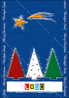 Kartki świąteczne nieskładane - BZ1-351 awers