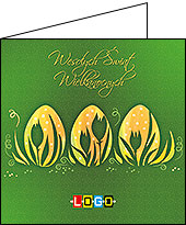 Kartki wielkanocne WN2-027 dla firm z Twoim LOGO - Karnet składany WN2