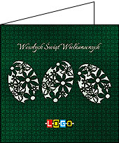 Kartki wielkanocne WN2-033 dla firm z Twoim LOGO - Karnet składany WN2